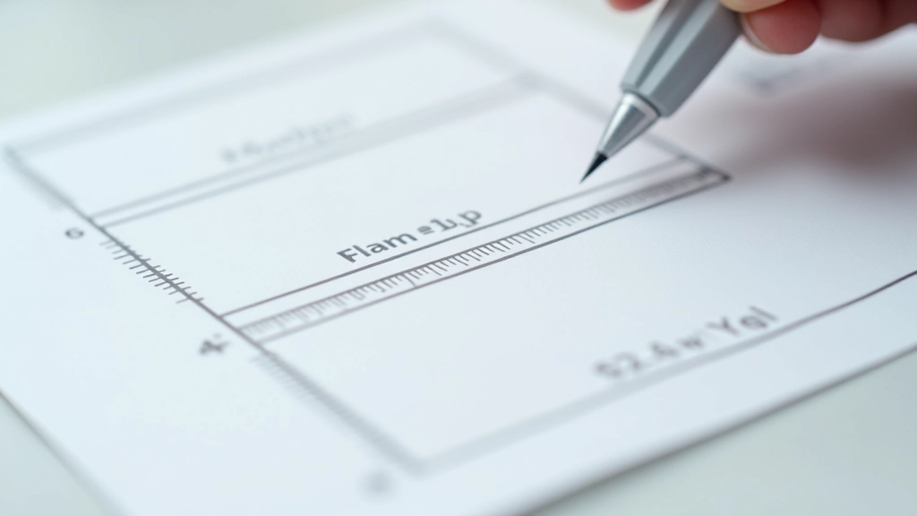 Detailansicht einer Webseite mit visuellen Abstandsmarkierungen und Messwerkzeugen