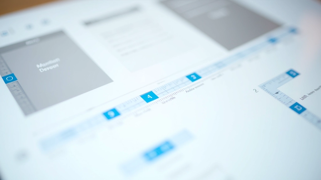 Nahaufnahme eines Kartenlayouts zeigt verschiedene Abstände und Padding-Regeln zwischen Elementen