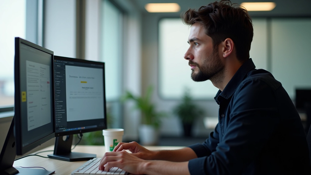 Designer arbeitet an Kartenlayout auf Grafikbildschirm mit Raster und Richtlinien im Hintergrund