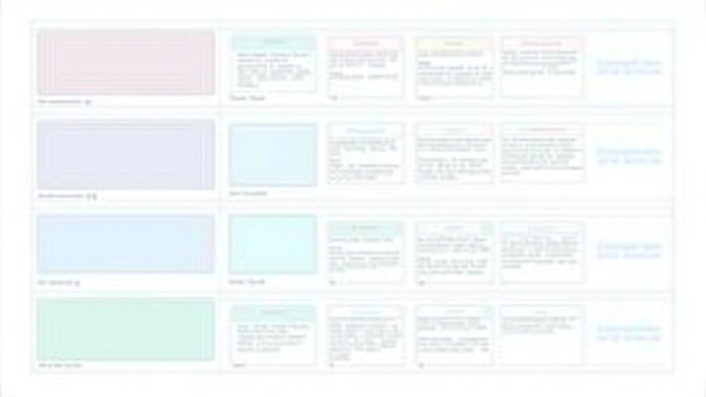 Rasterlayout-Struktur mit zwölf Spalten und visuellen Abstandsmarkierungen auf großem Monitor