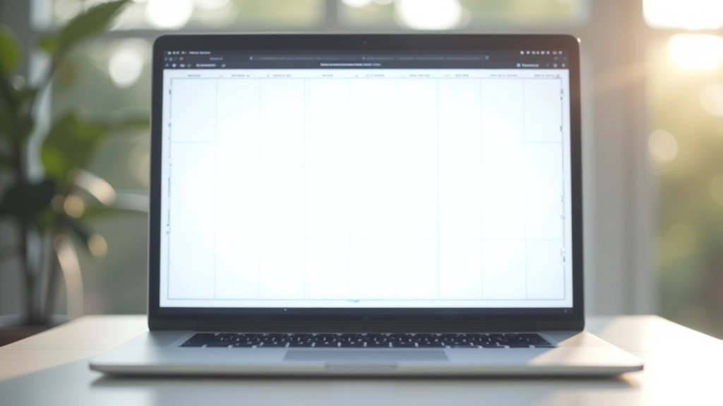 Rasterlayout mit 12-Spalten-System und Abstandsmarkierungen auf Bildschirm